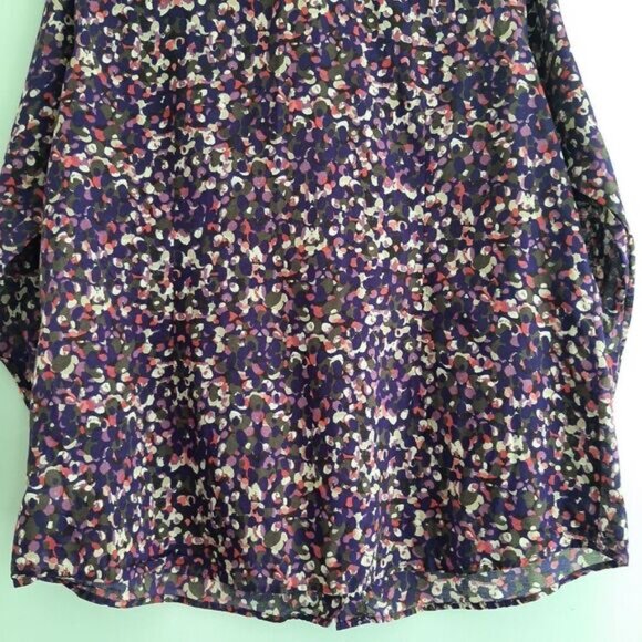 COLDWATER CREEK 100% Cotton Button Down Shirt Top Abstract Pattern Sz 16 - Picture 8 of 11